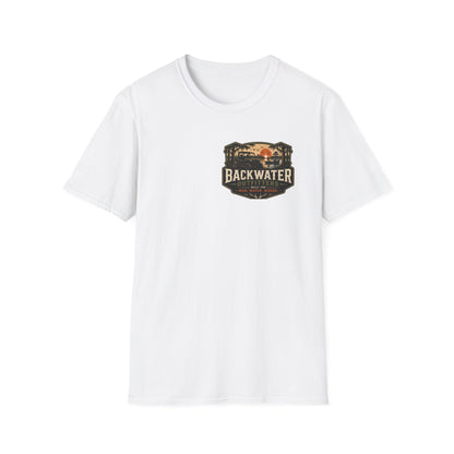 Backwater Outfitters T-Shirt — Retro Fishing & Lake Life Tee