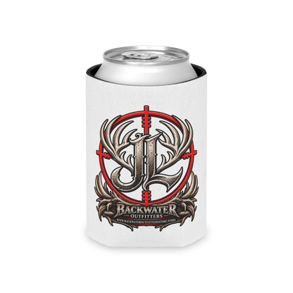 James Luker Can Cooler - Backwater Outfitters Antler Crosshairs Logo Koozie Printify