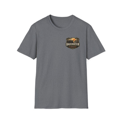 Backwater Outfitters Buggy T-Shirt — Vintage Sunset Fishing & Outdoors Tee
