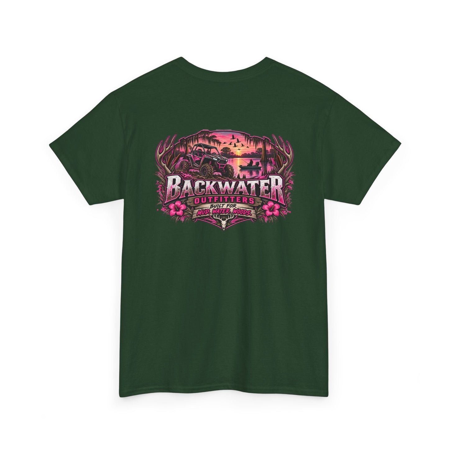Backwater Sunset Tee — Coastal Fishing & Outdoors Graphic T-Shirt