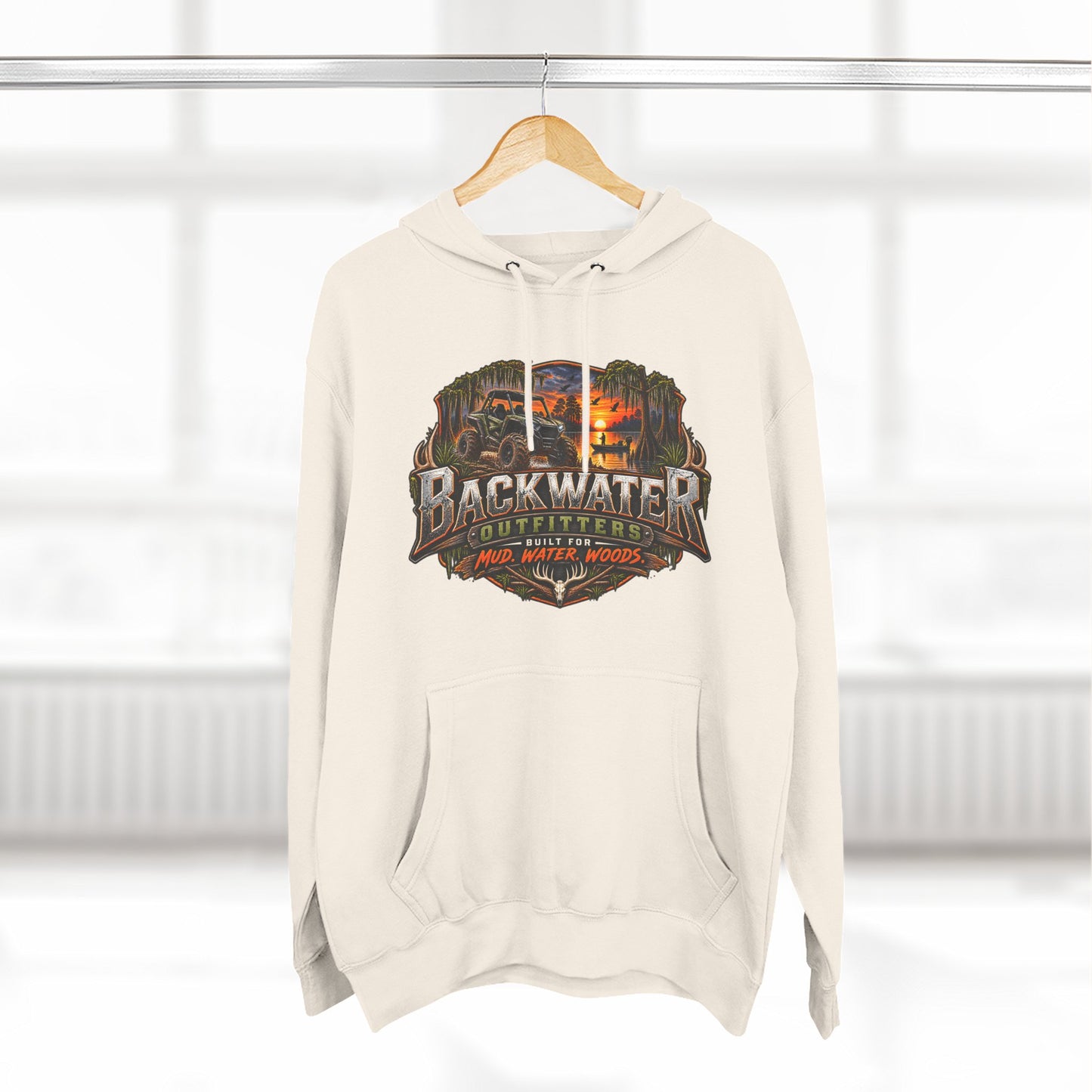 Backwater Outfitters Off-Road Hoodie – "Life's Better in the Backwoods" Graphic