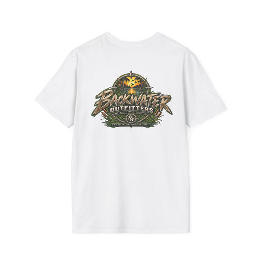 Simply Backwater Outfitters Fishing T-Shirt — Outdoor Angler Graphic Tee Printify