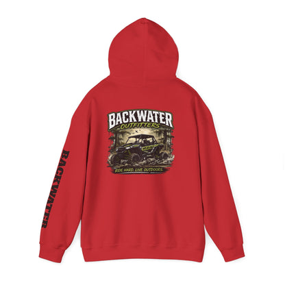 Backwater Outfitters Hoodie — Outdoor Off-Road Graphic Pullover