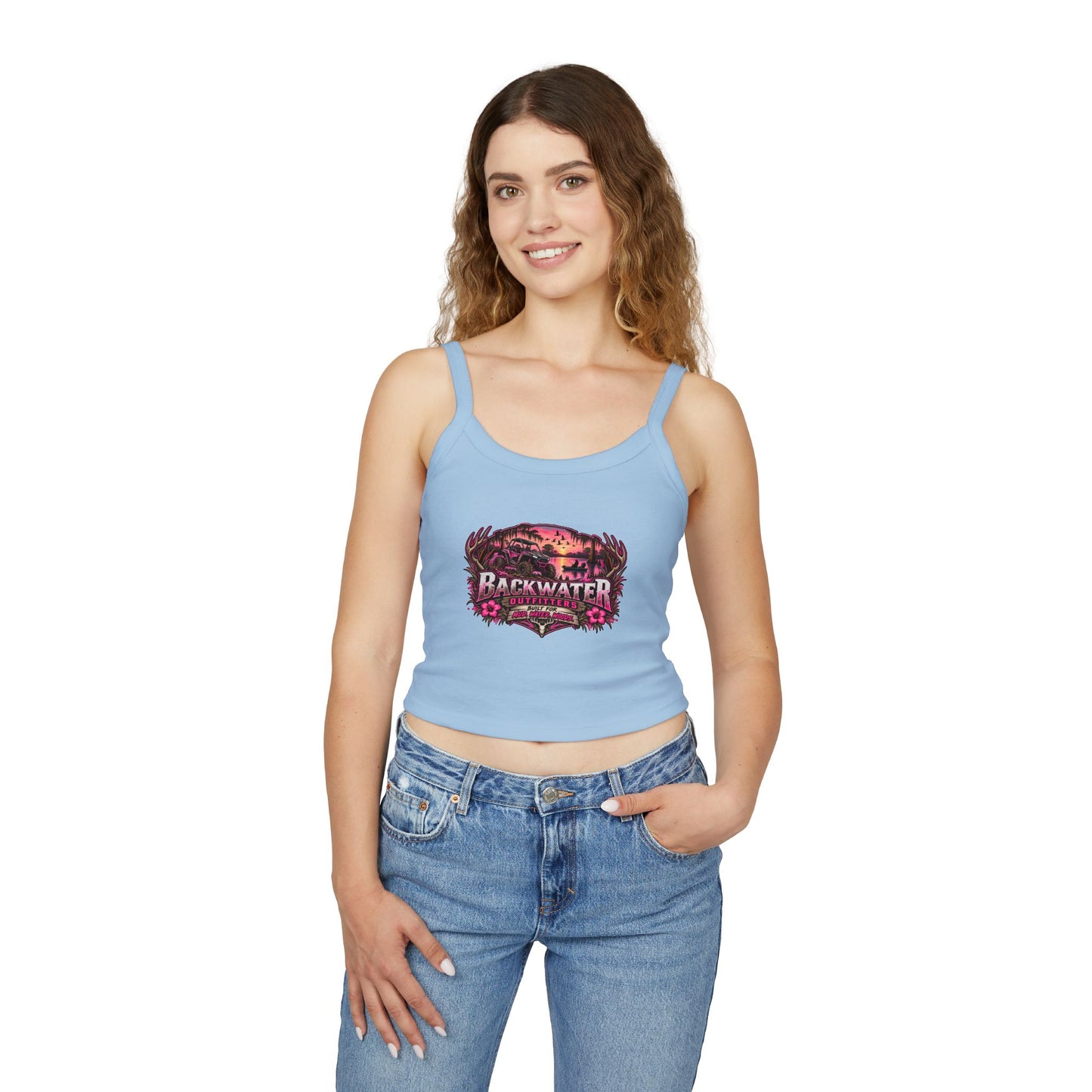 Backwater Outfitters Floral Sunset Tank