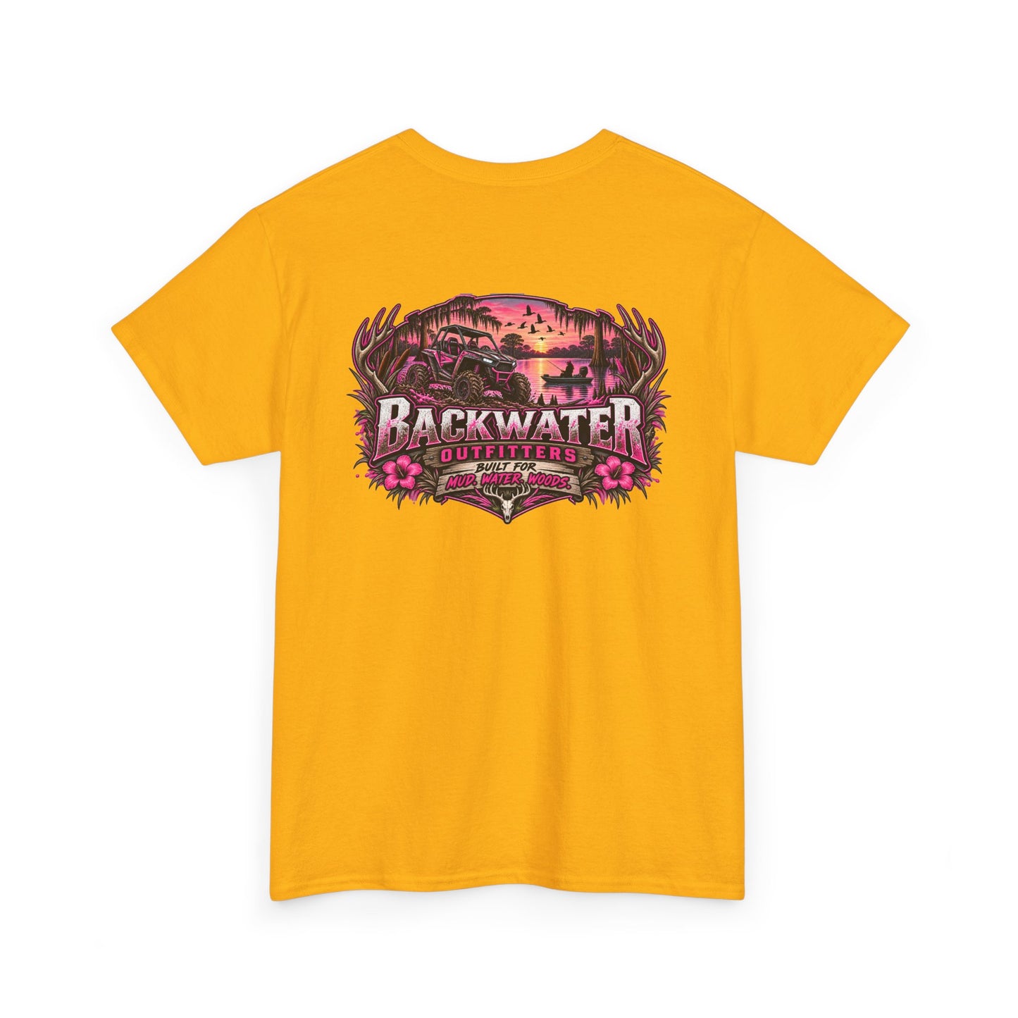 Backwater Sunset Tee — Coastal Fishing & Outdoors Graphic T-Shirt