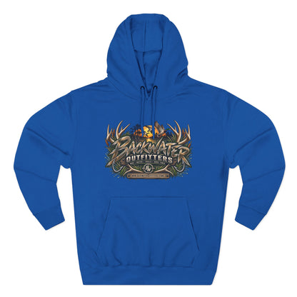 Backwater Outfitters Hoodie — Off‑Road Adventure Fleece Pullover Printify