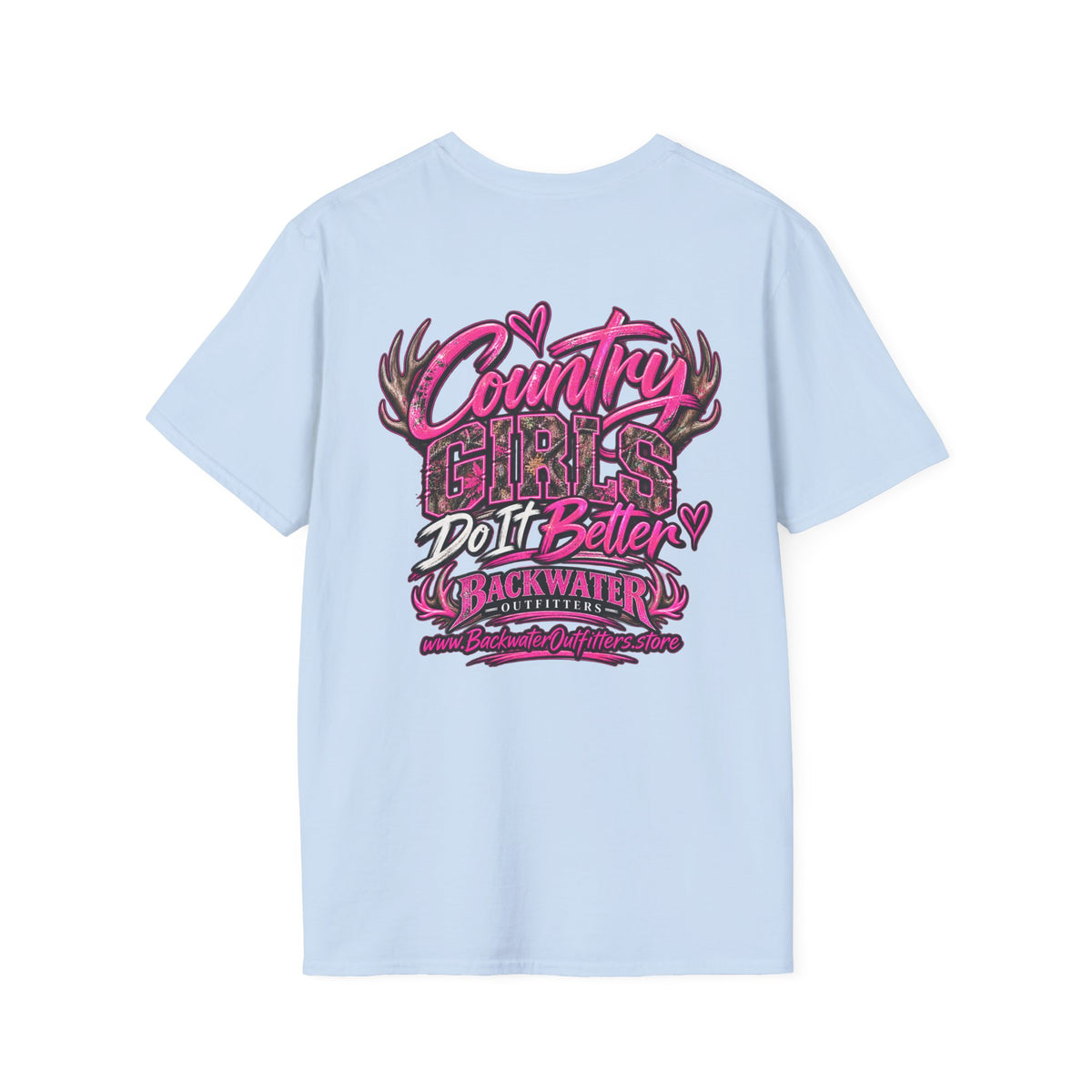 Women Country Girls Do It Better Backwater Graphic T-Shirt Printify