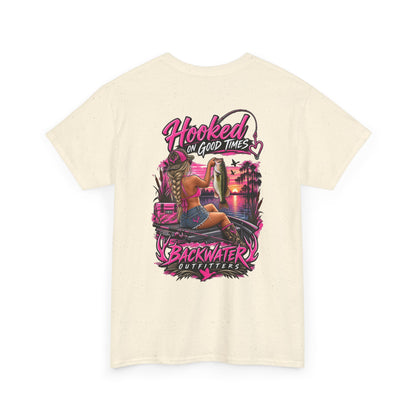 Backwater Outfitters "Hooked on Good Times" Graphic Tee