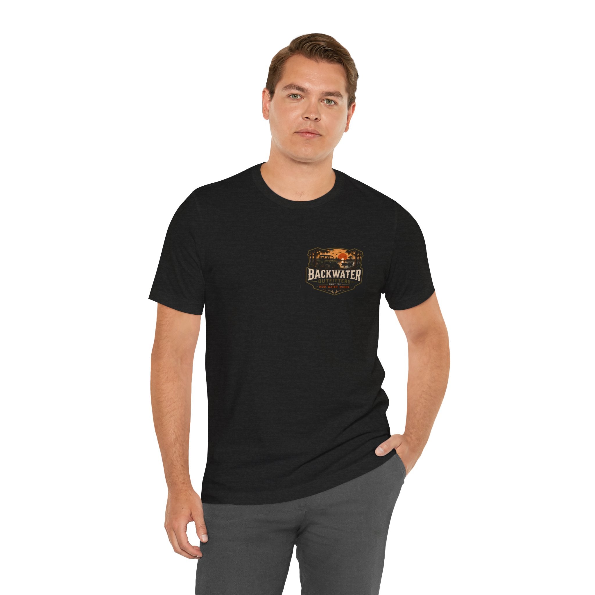 Backwater Outfitters Off‑Road Tee — "Dirty Tires Good Times" Adventure T‑Shirt