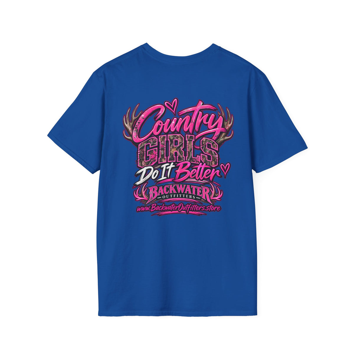 Women Country Girls Do It Better Backwater Graphic T-Shirt Printify