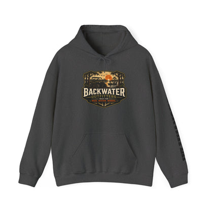 Backwater Outfitters Hoodie — Outdoor Off-Road Graphic Pullover
