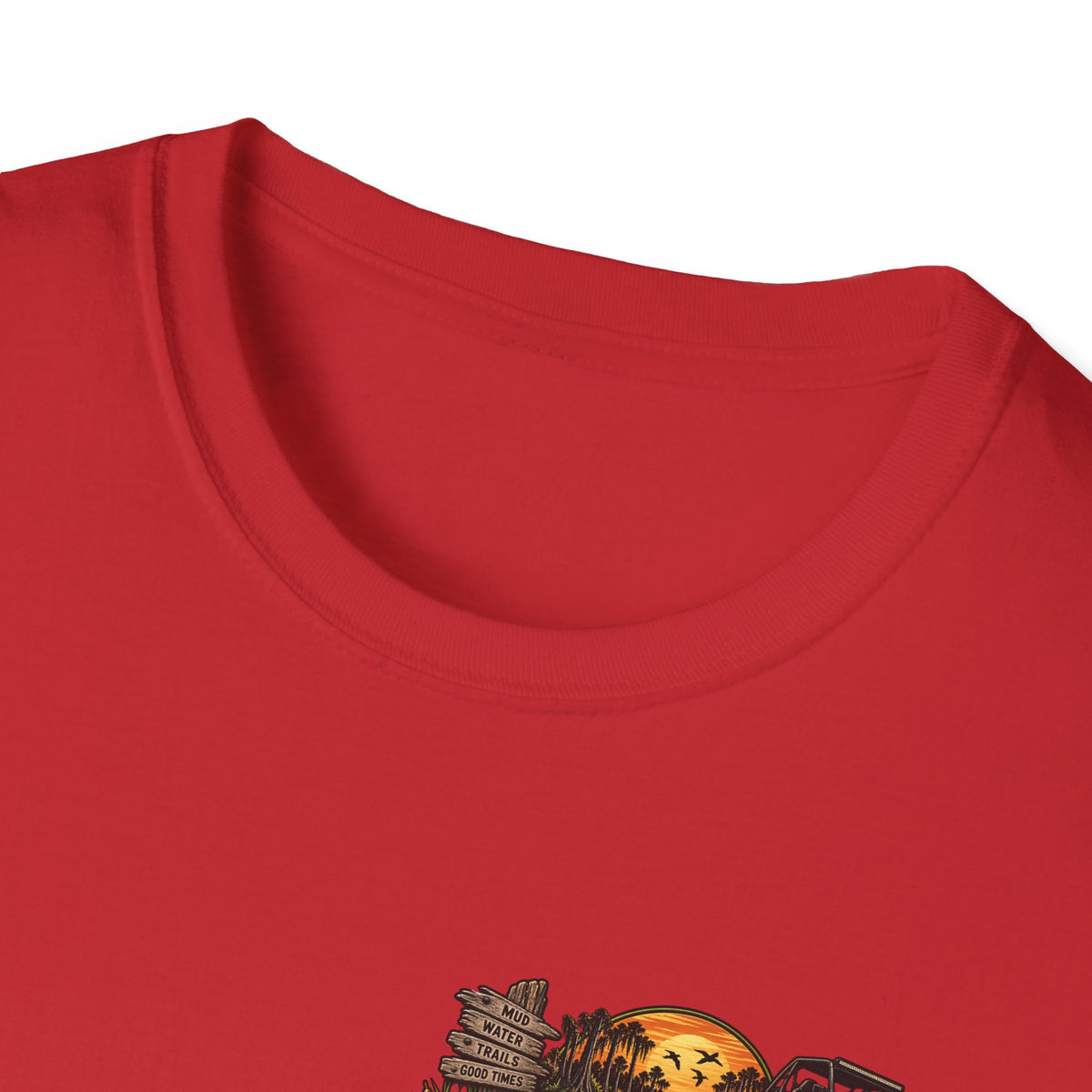Simply Backwater Outfitters Fishing Tee – Sunset Swamp Outdoor Shirt Printify