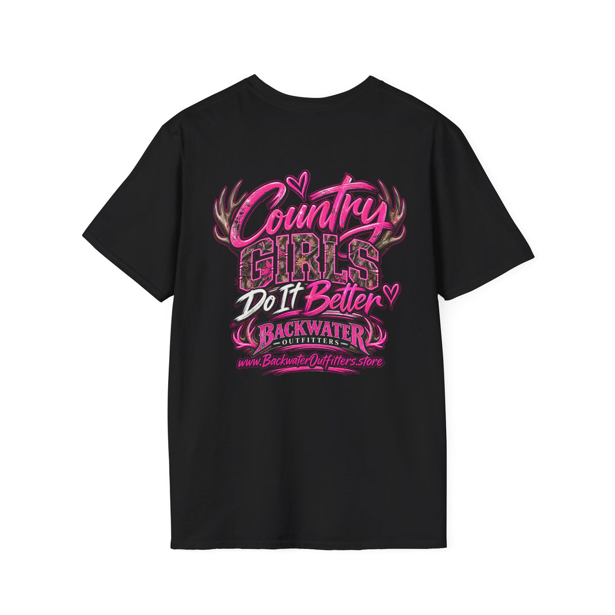 Women Country Girls Do It Better Backwater Graphic T-Shirt Printify