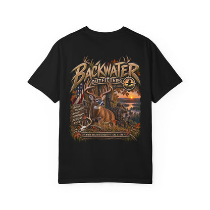Backwater Outfitters Deer Graphic T-Shirt Printify
