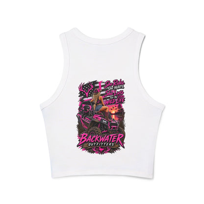 Women's Micro Rib Racer Tank Top