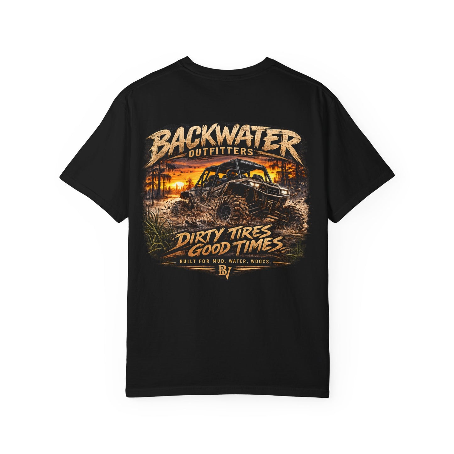 Backwater Outfitters "Dirty Tires, Good Times" T-Shirt