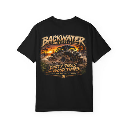 Backwater Outfitters "Dirty Tires, Good Times" T-Shirt