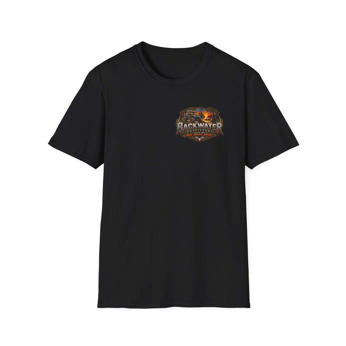 Backwater Outfitters Duck Hunting T-Shirt — Waterfowl Hunting Graphic Tee Printify
