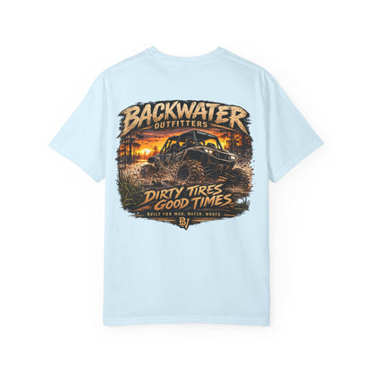 Backwater Outfitters "Dirty Tires, Good Times" T-Shirt