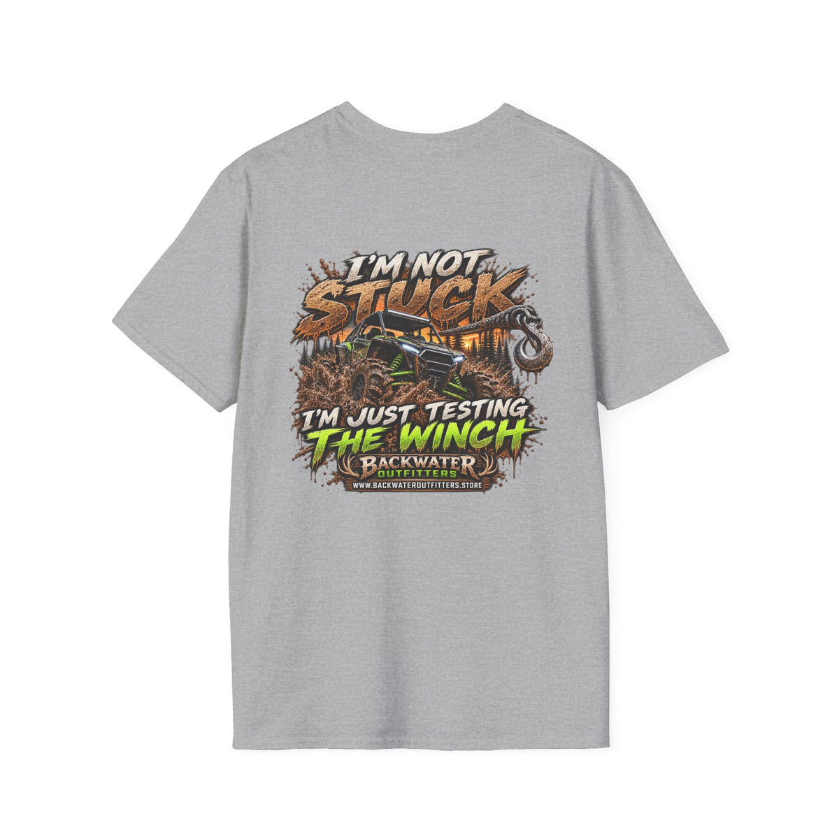 Buggy Off-Road T-Shirt — "I'm Not Stuck, I'm Just Testing the Winch" Truck & 4x4 Tee Printify