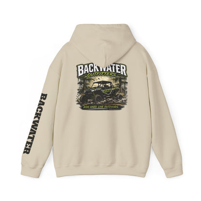 Backwater Outfitters Hoodie — Outdoor Off-Road Graphic Pullover Printify