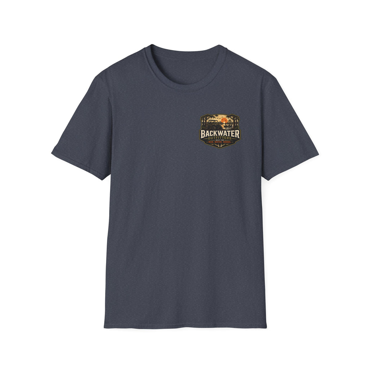 Backwater Outfitters Buggy T-Shirt — Vintage Sunset Fishing & Outdoors Tee
