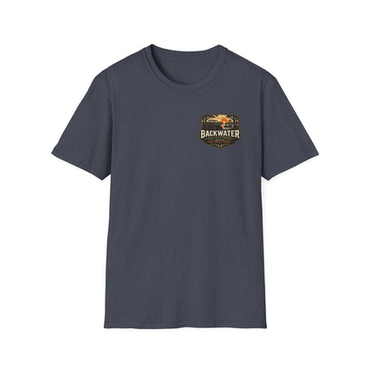 Backwater Outfitters Buggy T-Shirt — Vintage Sunset Fishing & Outdoors Tee