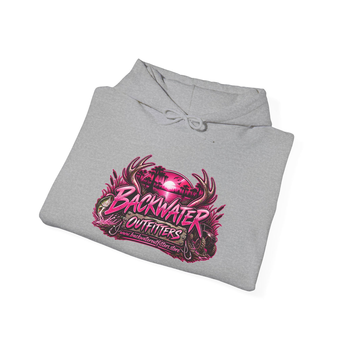 Girl Backwater Outfitters "Mud Looks Better Pink" Hoodie Printify