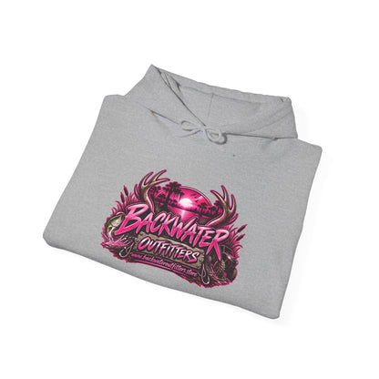 Girl Backwater Outfitters "Mud Looks Better Pink" Hoodie Printify
