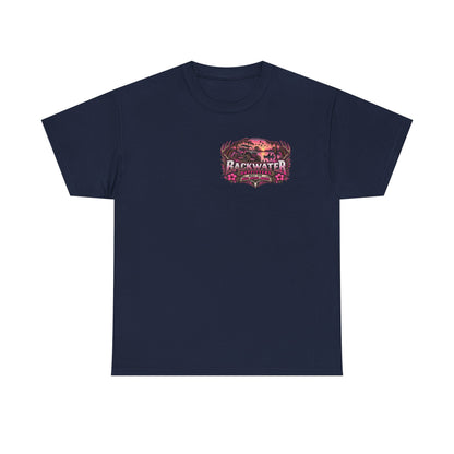 Backwater Outfitters Hunting Graphic Tee — "Born to Hunt, Forced to Work"
