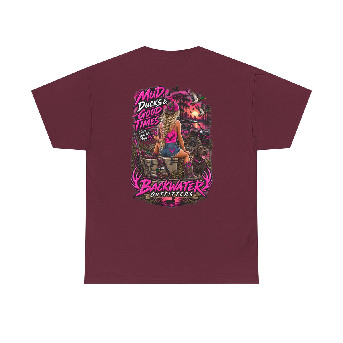 Backwater Outfitters 'Muddy Ducks, Good Times' Graphic Tee Printify