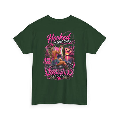 Backwater Outfitters "Hooked on Good Times" Graphic Tee