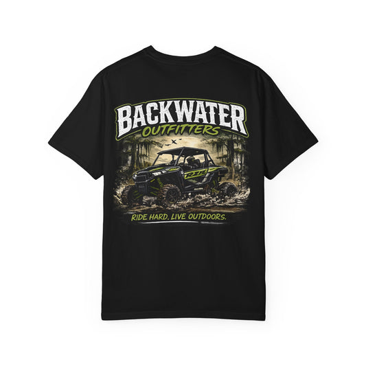 Backwater Outfitters Off-Road T-Shirt — "Ride Hard, Live Outdoors" Adventure Tee Printify