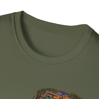 Backwater Fishing T-Shirt — "Fish Explore Unwind" Outdoor Angler Tee Printify