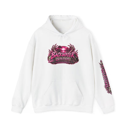 Girl Backwater Outfitters "Mud Looks Better Pink" Hoodie Printify