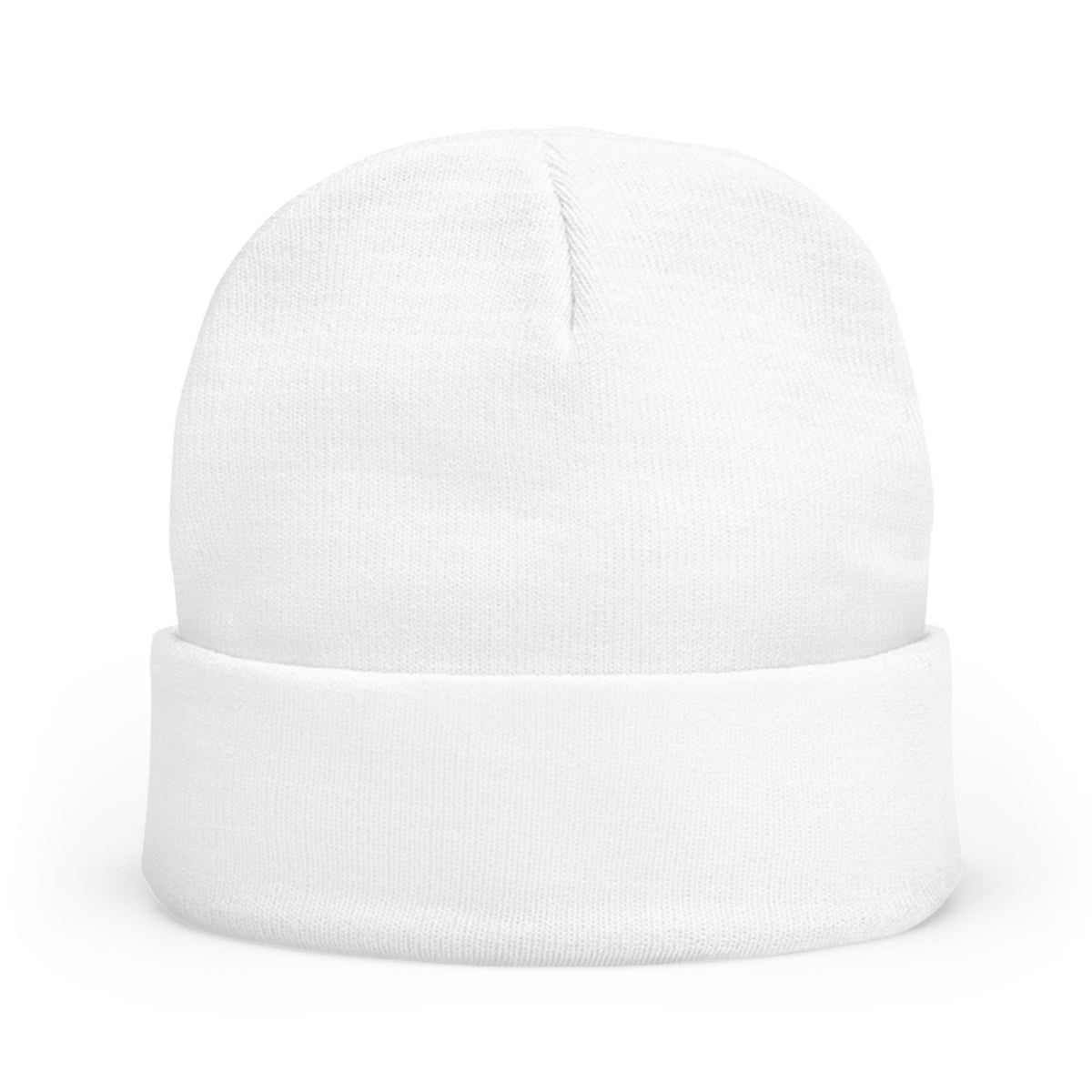 James Luker Embroidered Skull Antlers Knit Beanie — Winter Hat with Gothic Logo Printify