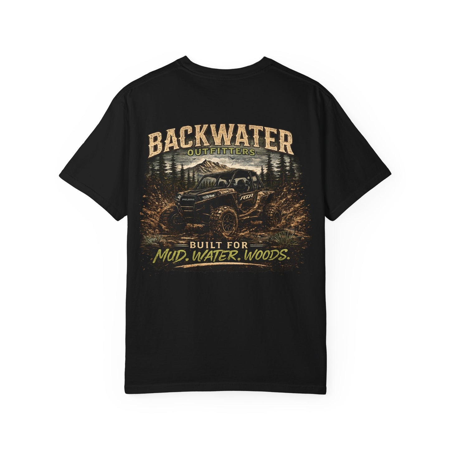 Backwater Offroad T-Shirt — "Built for Mud, Water, Woods" Graphic Tee