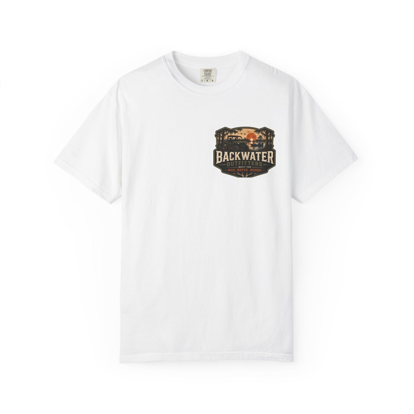 Backwater Outfitters Off-Road UTV T-Shirt — "Ride Hard Live Outdoors" Graphic