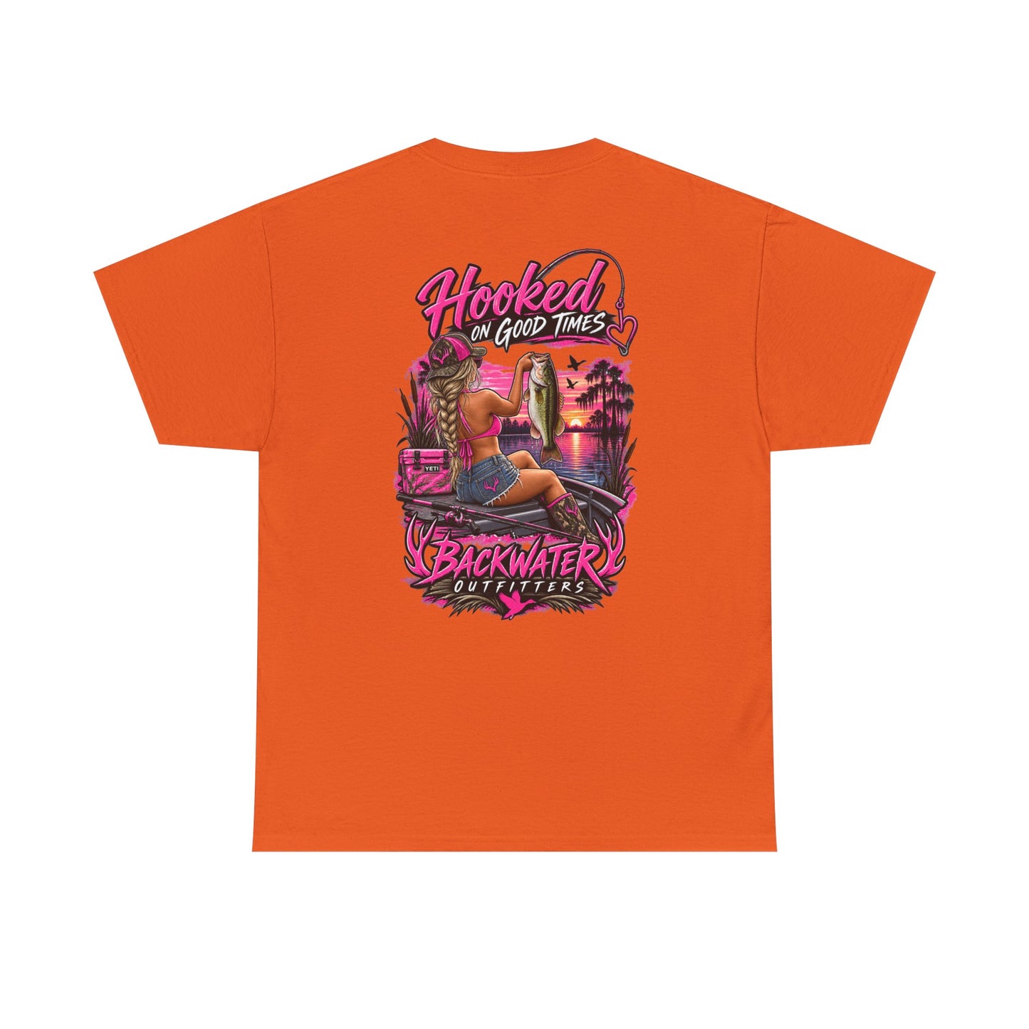Backwater Outfitters "Hooked on Good Times" Graphic Tee