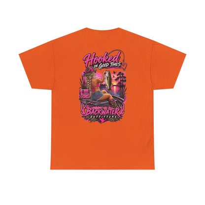 Backwater Outfitters "Hooked on Good Times" Graphic Tee