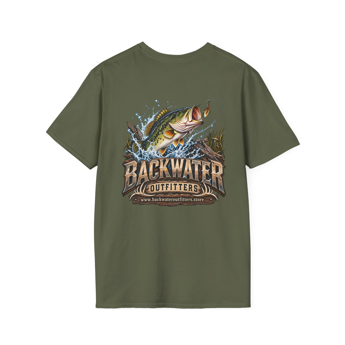 Backwater Outfitters Bass Fishing T-Shirt