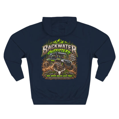 Backwater Outfitters Hoodie — Off‑Road Adventure Fleece Pullover