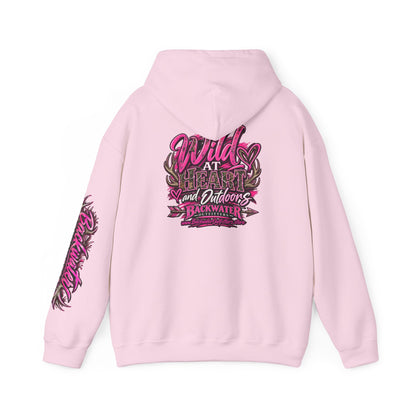 Backwater 'Wild At Heart' Hoodie – Outdoors Adventure Pullover Printify