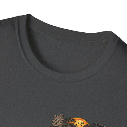 Simply Backwater Outfitters Fishing Tee – Sunset Swamp Outdoor Shirt Printify