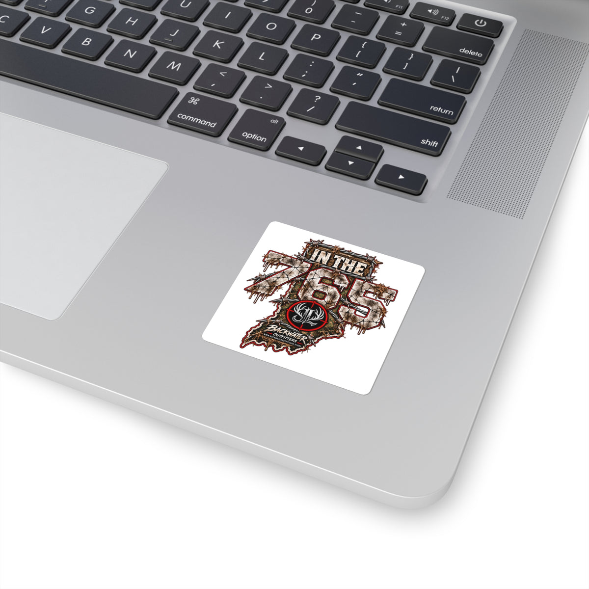 In The 765 Indiana Sticker — Backwater Outfitters Hunting/Outdoor Decal Printify