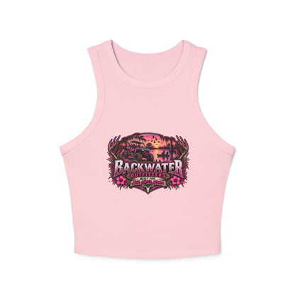 Backwater Hooked Tank Top — Women's Fishing Racerback Graphic