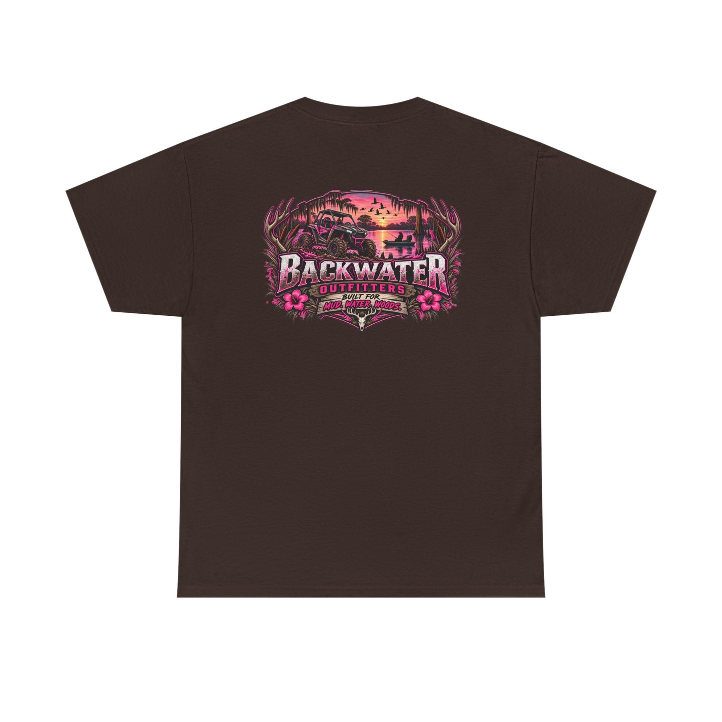 Backwater Sunset Tee — Coastal Fishing & Outdoors Graphic T-Shirt