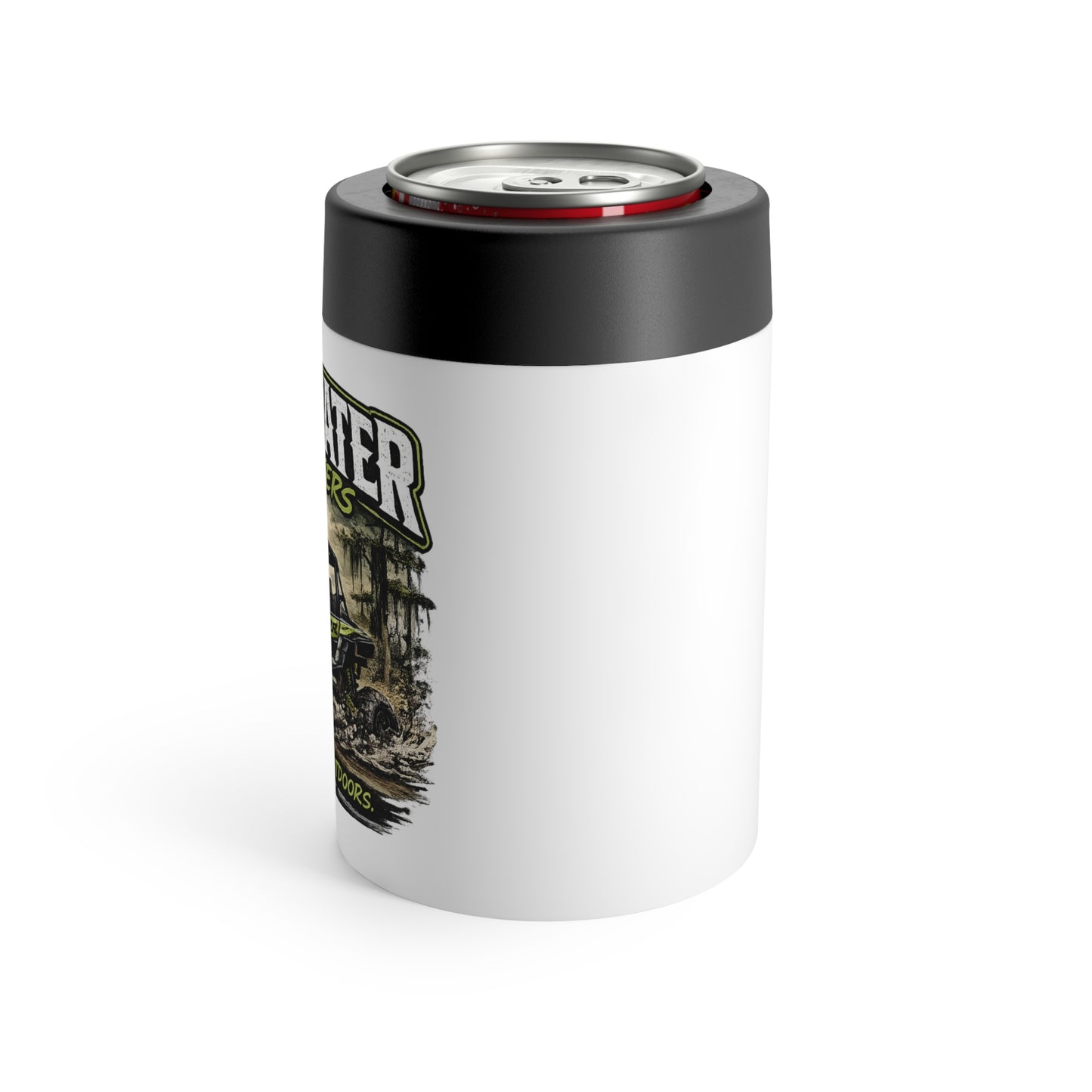 Backwater Outfitters Can Cooler — 'Ride Hard, Live Outdoors' Beverage Holder