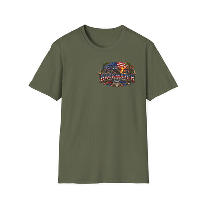 Patriotic Trailblazer T-Shirt — American Flag Motorcycle Graphic