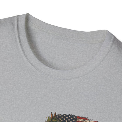 Simply Backwater Outfitters Flag Graphic T-Shirt — American Rustic Fishing Tee Printify
